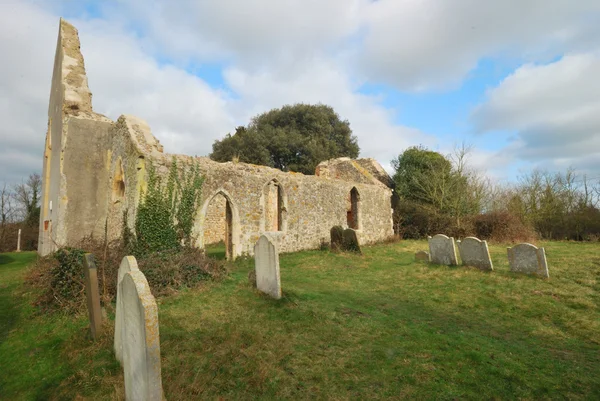 Ruined parish church — Stock Photo, Image