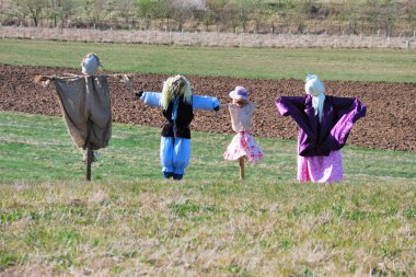 Scarecrow family clipart