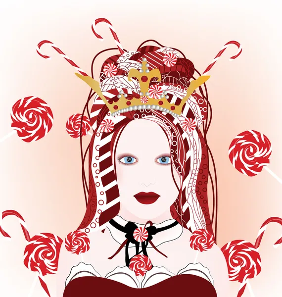 Reina de caramelos — Archivo Imágenes Vectoriales