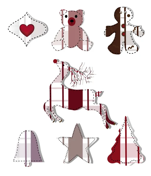 Collection d'éléments de Noël — Image vectorielle