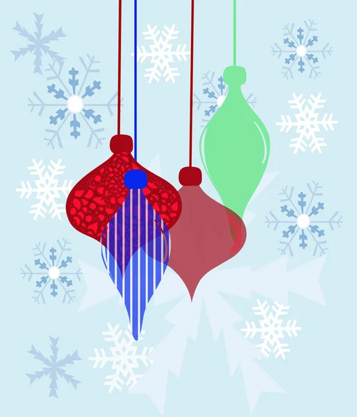 Boules de Noël composition — Image vectorielle