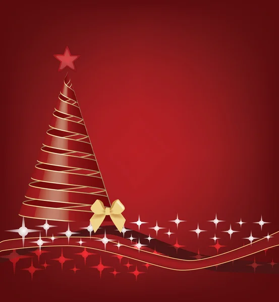 Fita árvore de Natal — Vetor de Stock