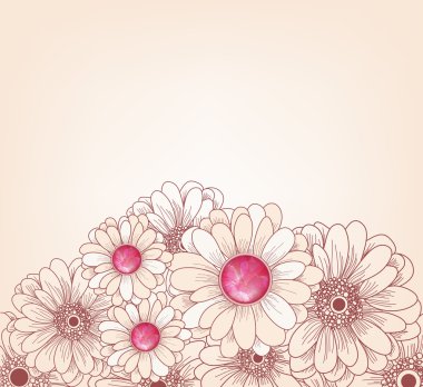 Artistic floral background clipart