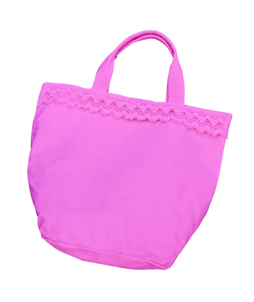 Розовый хлопчатобумажный мешок — стоковое фото
