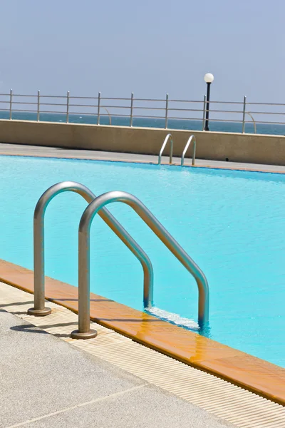 Swimming pool ladder — Stock Photo, Image