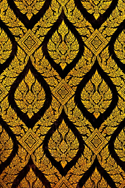 stock image Traditional thai style gold painting