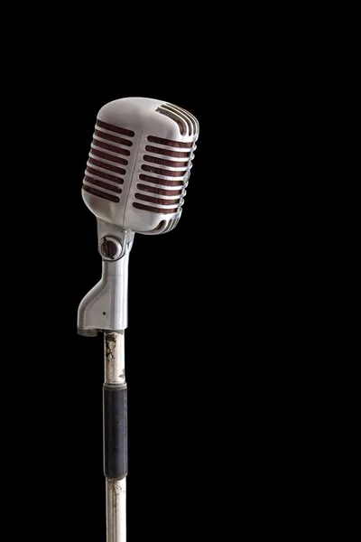 Microphone vintage isolé — Photo