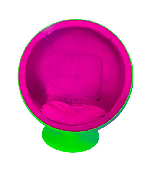 Pink modern sofa isolated — Stockfoto
