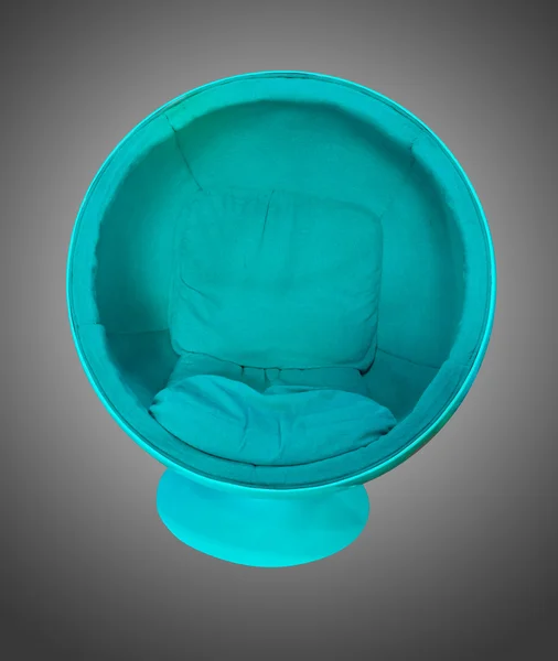 Blå modern soffa isolerade — Stockfoto
