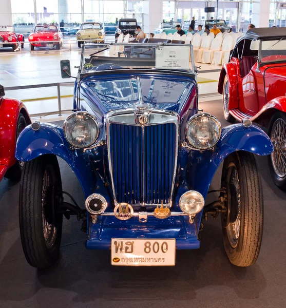 Carro vintage MG TC display na Tailândia Motor internacional Expo 2 — Fotografia de Stock