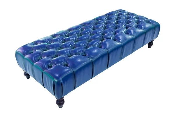 Canapé de luxe bleu isolé avec chemin de coupe — Photo