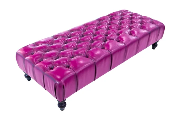 Purple luxury sofa isolated with clipping path — Stock Photo, Image