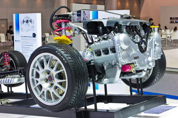 Telaio e motore Subaru in mostra a Thailand International — Foto Stock