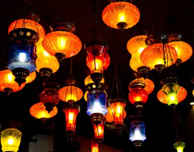 India style lanterns clipart