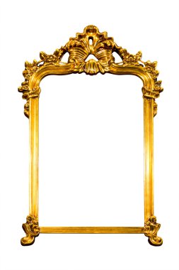 Frame isolated with clipping path clipart