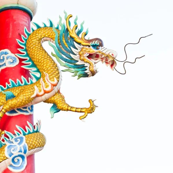 中国庙宇里的龙像 — 图库照片