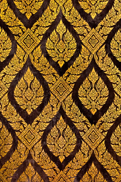 Traditionele Thaise stijl gouden schilderij — Stockfoto