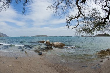 güzel bir plaj Adası