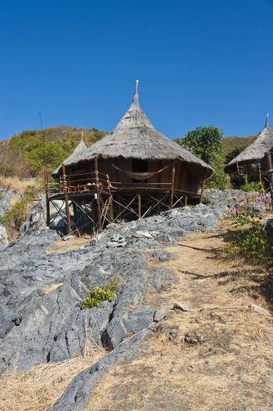 Bamboo Hut on the mountain — Stock Photo, Image