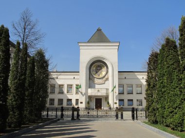 Rusya, Moskova. Kutsal danilov Manastırı. Moskova ve bütün Rusya Patriği villası.