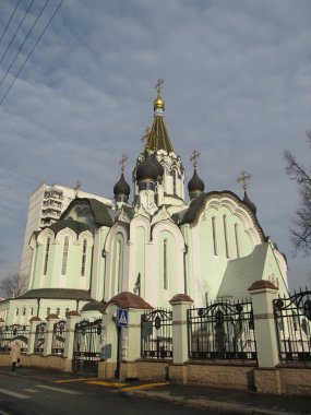 Rusya, Moskova. sokolniki diriliş Kilisesi