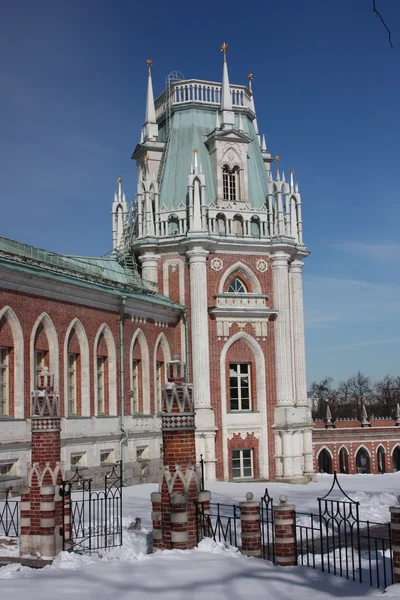 莫斯科。博物馆"tsaritsyno"。片段的宏伟的宫殿. — 图库照片