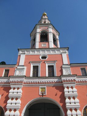 Rusya, Moskova. Danilov Manastırı. Temple gate.