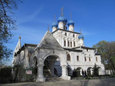 Moscow. Manor Kolomenskoe. Church of Our Lady of Kazan clipart