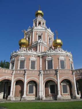 Rusya, Moskova. Kilise kutsal bakire koruma.