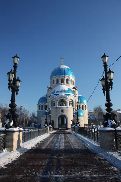 Rusland, Moskou. Tempel van de Heilige Drievuldigheid patriarchale podvorya — Stockfoto