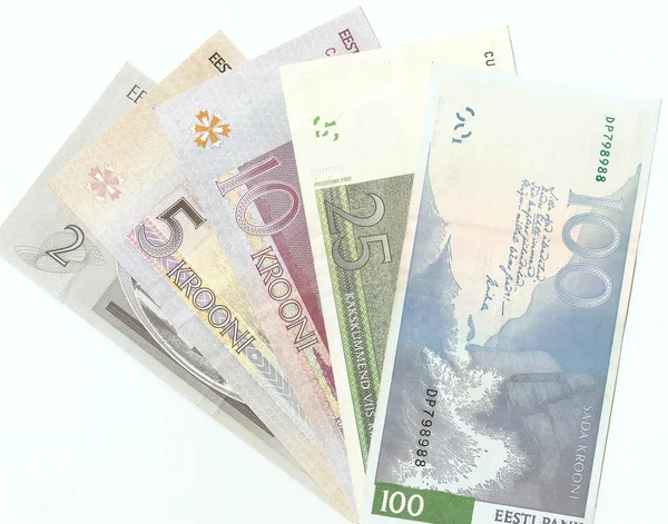 eski Estonyalı banknotlar - 2, 5, 10, 25 ile 100 Estonya kroons. flip SID