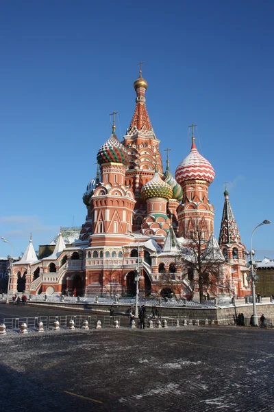 Templo - museu Pokrovskiy é catedral (St. Catedral de Basílio ). — Fotografia de Stock
