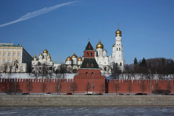 Россия, Москва. Панорама Московского Кремля . — стоковое фото
