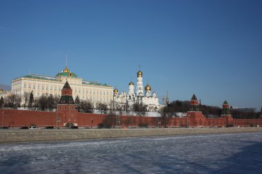 Rusya, Moskova. Moskova kremlin Panoraması.