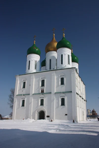 Russia, Kolomna. Cattedrale di Uspenskiy nel Cremlino del Colomna . — Foto Stock