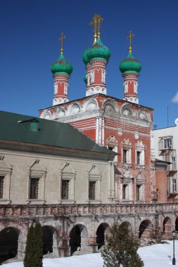 Moskova. son derece petrovsky Manastırı. Aziz sergius Tapınağı