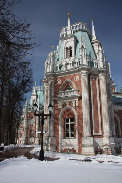 莫斯科。博物馆"tsaritsyno"。片段的宏伟的宫殿. — 图库照片