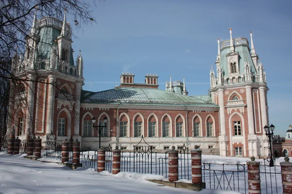 Moscovo. Museu "Tsaritsyno". Fragmento do Grande Palácio . — Fotografia de Stock