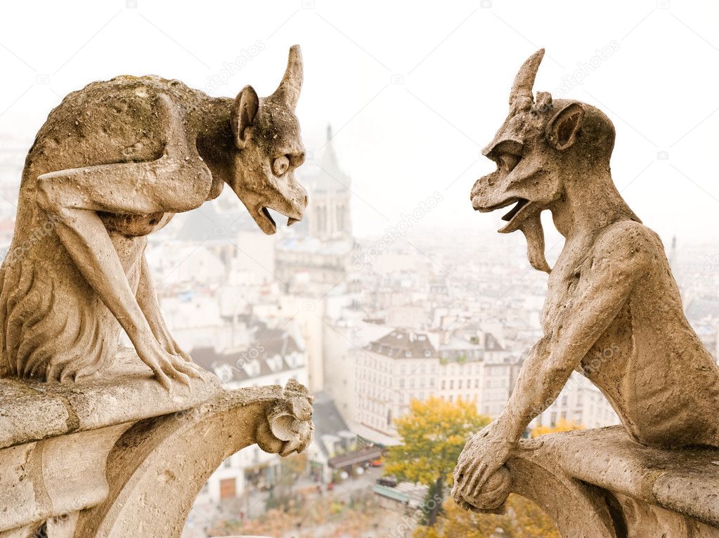 Paris Notre Dame cathedra demons