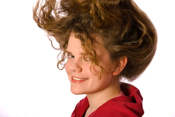 長い毛と官能的な若い女性 — ストック写真