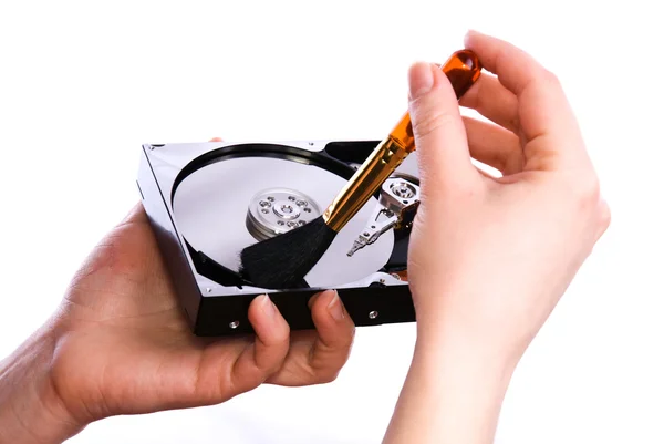 Sabit disk temiz tutun — Stok fotoğraf