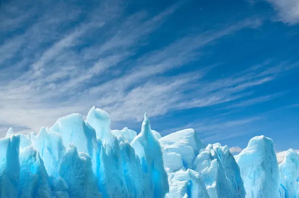 Perito moreno glaciären, Patagonien, argentina. kopia utrymme. — Stockfoto