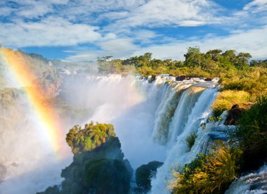 Iguazu falls, one of the new seven wonders of nature. Argentina. clipart