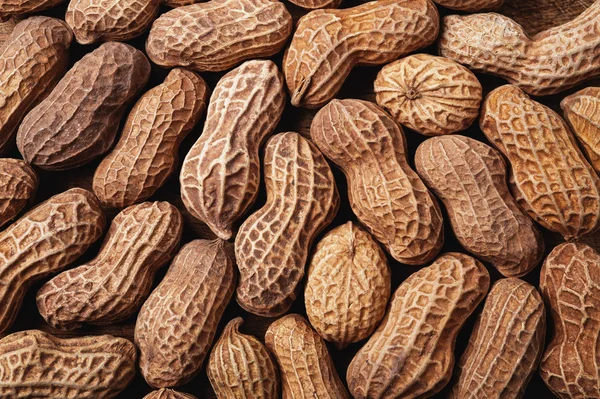 Erdnüsse als Hintergrund. — Stockfoto