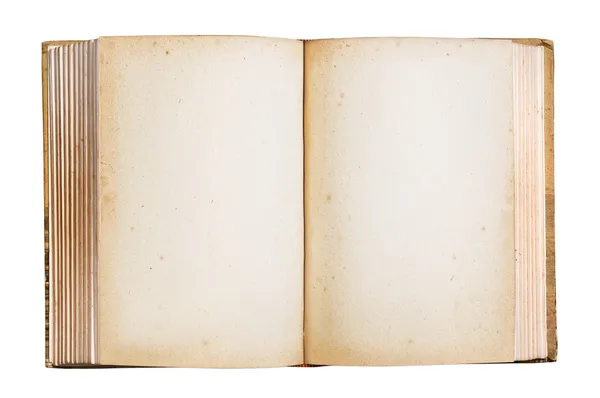 Oude boek geïsoleerde uitknippad. — Stockfoto