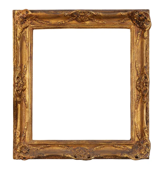 stock image Antique golden picture frame.