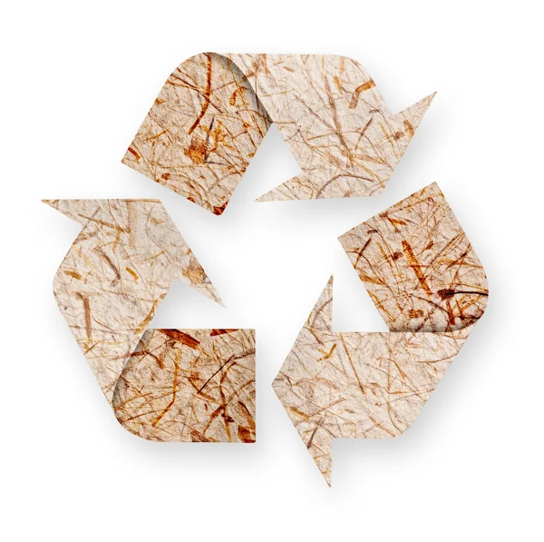 Panah kertas daur ulang . — Stok Foto