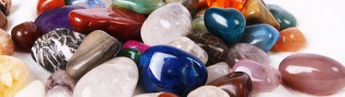 Colored natural stones clipart