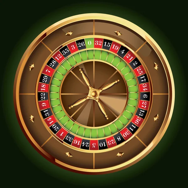 Roulette wheel — Stock Vector