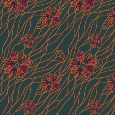 Floral seamless pattern clipart